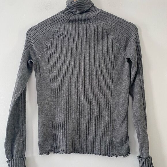 Zara Knit Turtluneck  grey sweater - Picture 1 of 8